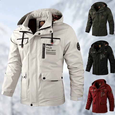 Mens Winter Jacket Waterproof Windproof Regular Fit - BritishMode