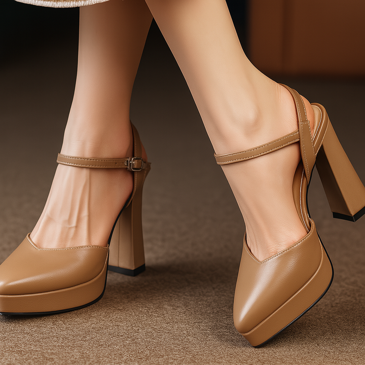 Womens Heeled Shoes Classic Style - BritishMode