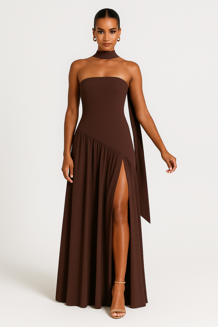 Womens Off Shoulder Evening Dress Elegant Fit