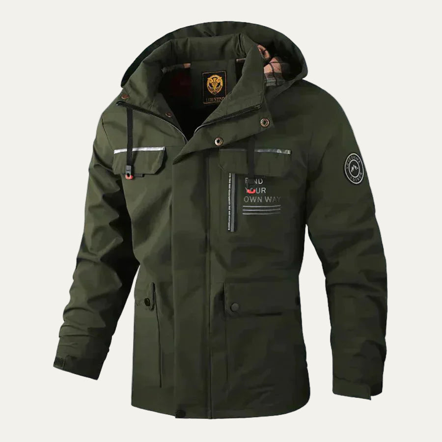 Mens Outdoor Jacket Multifunctional Rugged Fit
