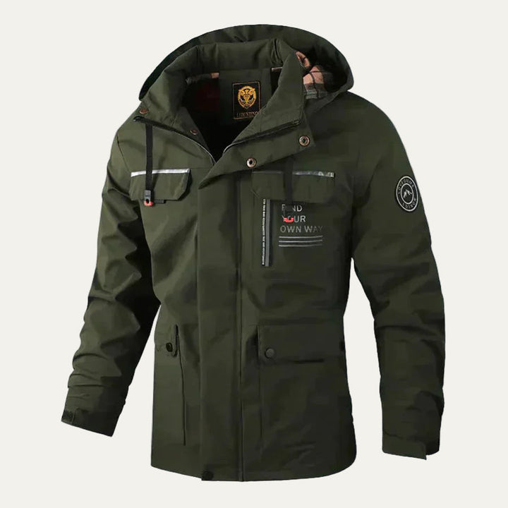 Mens Outdoor Jacket Multifunctional Rugged Fit