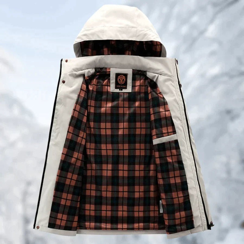 Mens Hooded Jacket Windproof Waterproof