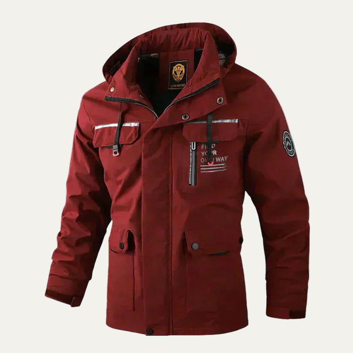 Mens Outdoor Jacket Multifunctional Rugged Fit