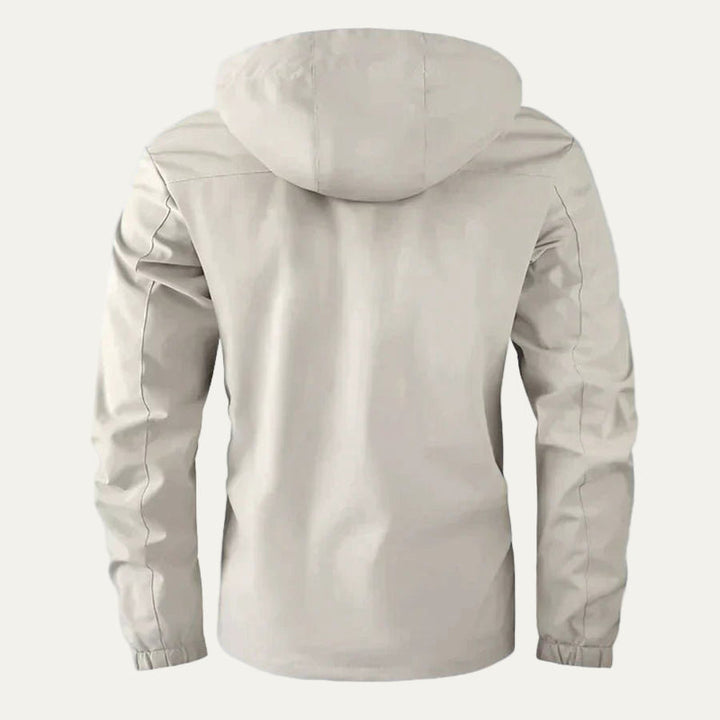Mens Winter Parka with Hood and Multiple Pockets