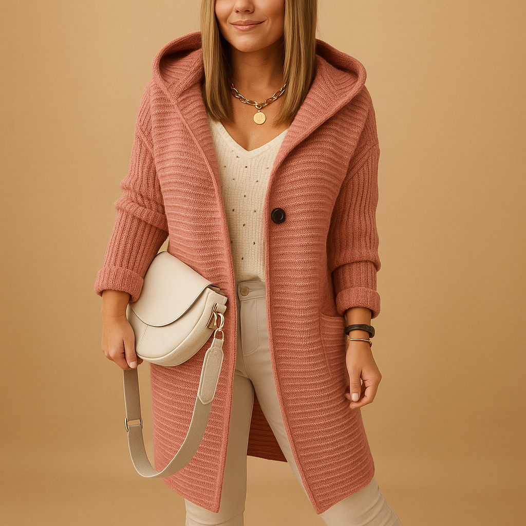 Womens Oversized Open Front Cardigan Cozy Fit - BritishMode