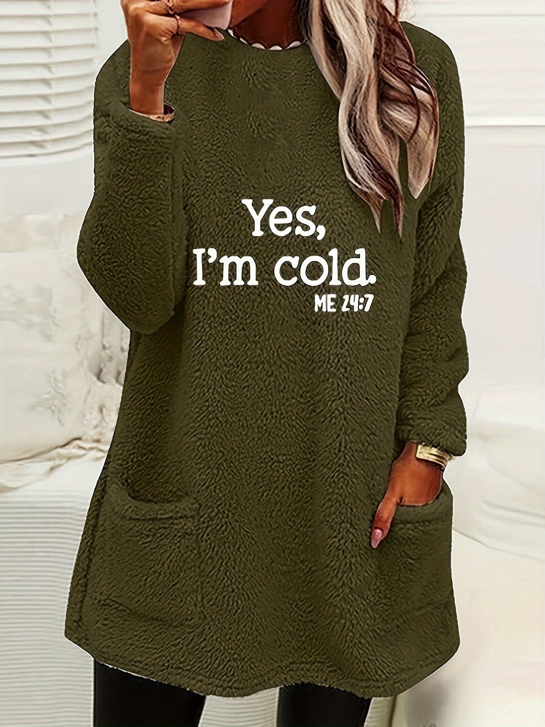 Unisex Fleece Sweatshirt Comfortable Relaxed Fit