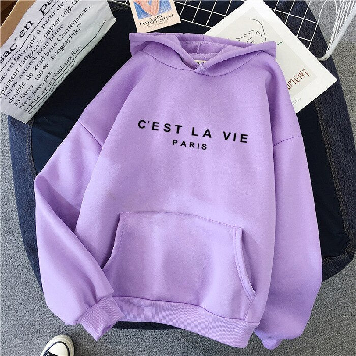 Womens Hoodie Cotton Comfortable Relaxed Fit - BritishMode