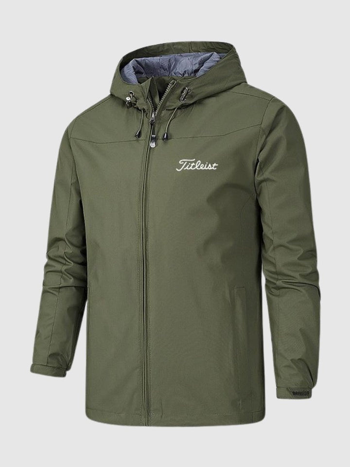 Mens Golf Jacket Waterproof Breathable Lightweight