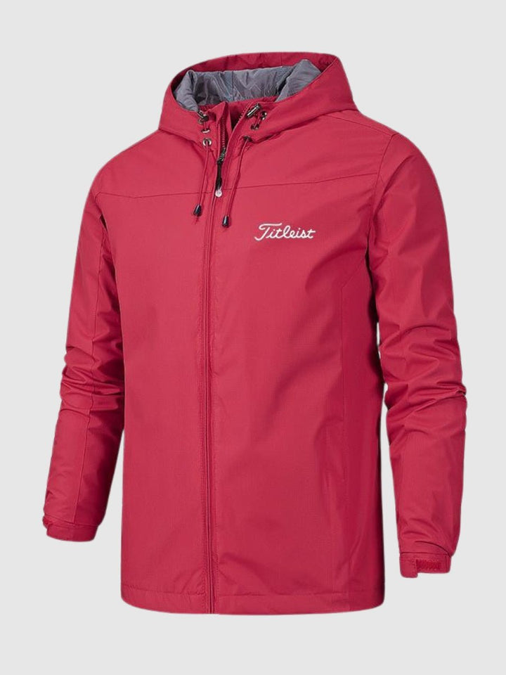 Mens Golf Jacket Waterproof Breathable Lightweight
