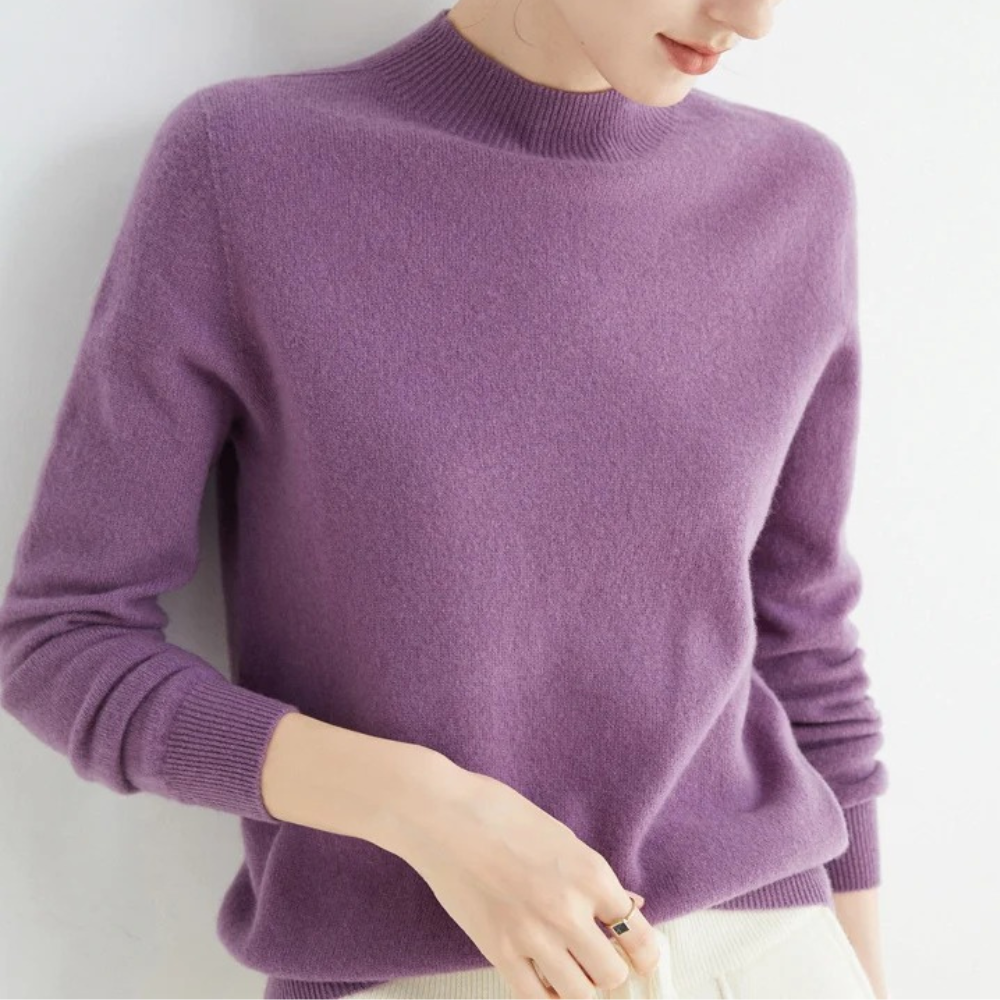 Womens Cashmere Knit Sweater Soft Warm Fit - BritishMode
