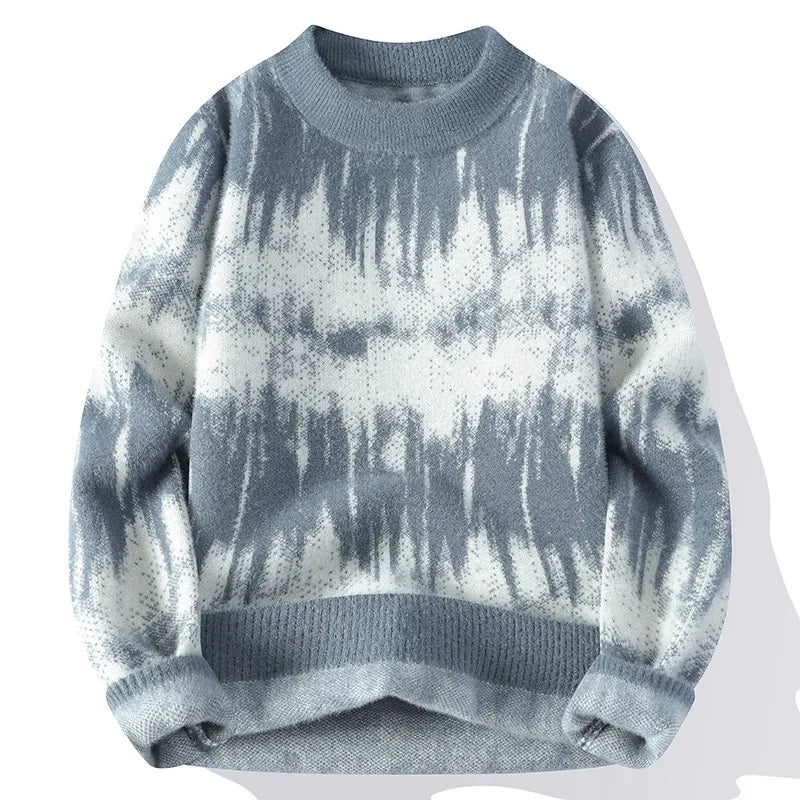 Mens Winter Sweater Patterned Knit Regular Fit - BritishMode