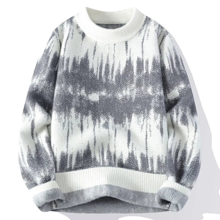 Mens Winter Sweater Patterned Knit Regular Fit