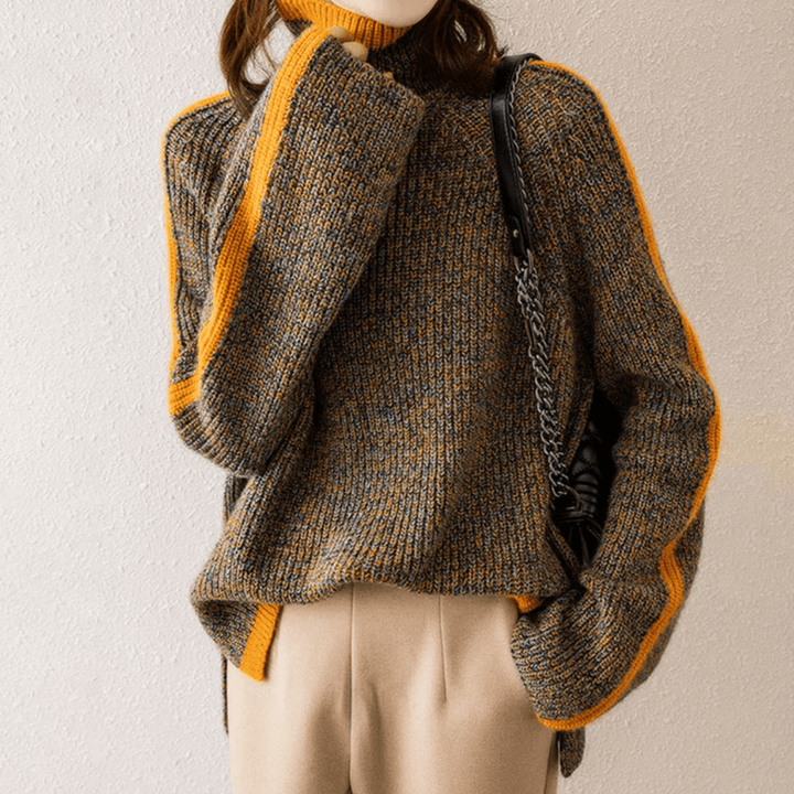 Womens Cozy Winter Sweater Soft Knit Relaxed Fit