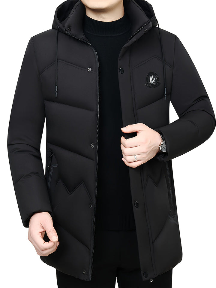 Mens Winter Parka Jacket Insulated Warm Cozy Fit