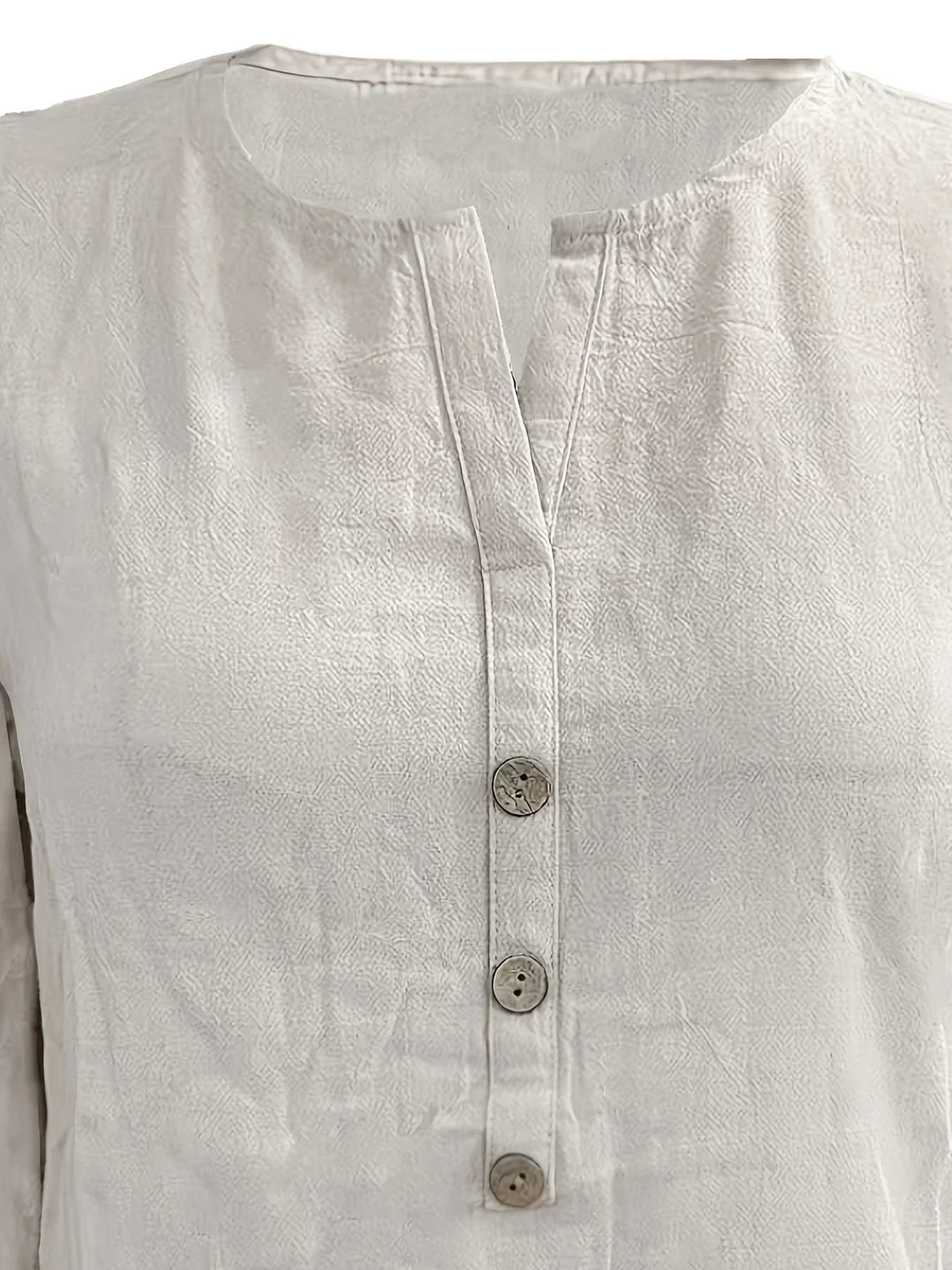 Womens Casual Blouse Cotton and Linen Relaxed Fit