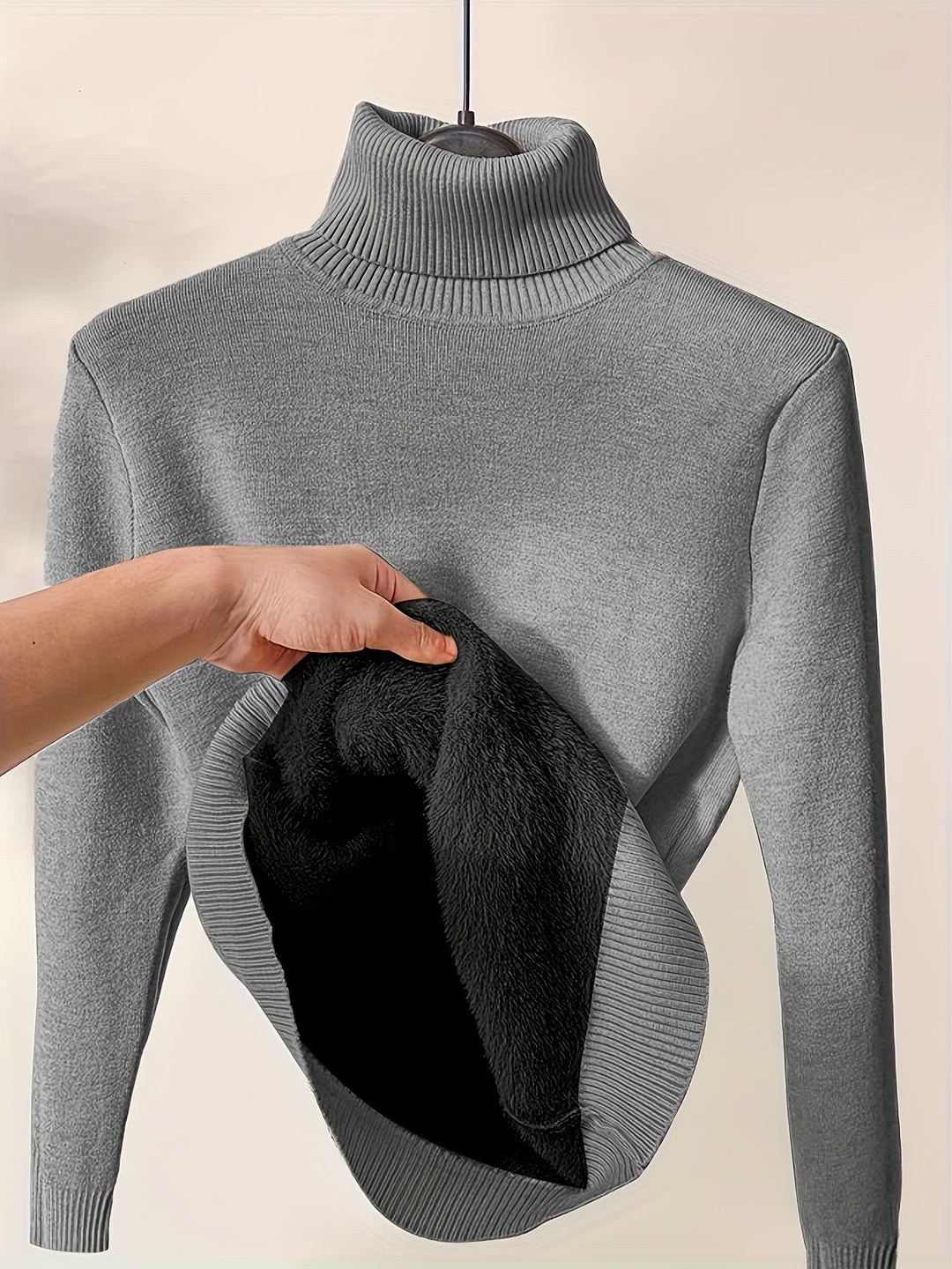 Womens Crew Neck Sweater Warm Classic Fit