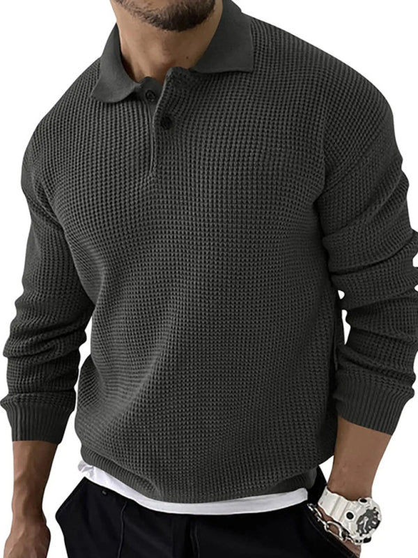 Mens Crew Neck Sweater Slim Fit Cotton