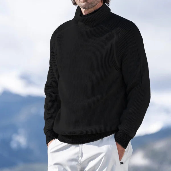 Mens Crew Neck Sweater Cable Knit Classic Fit