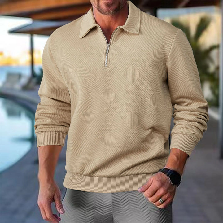 Mens Quarter Zip Sweater Stylish Fit