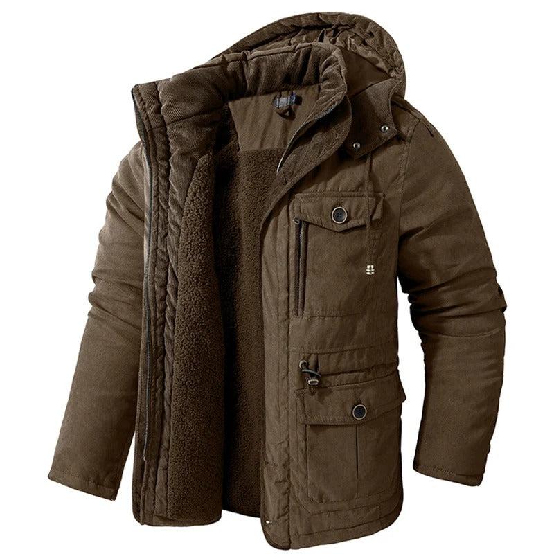 Mens Outdoor Jacket Insulated Warm Fit