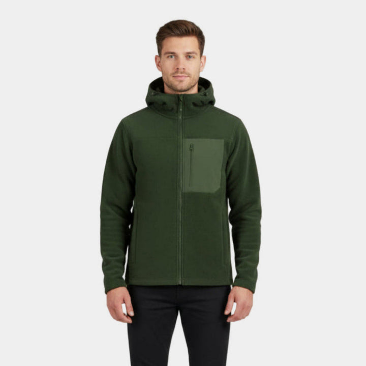 Mens Fleece Jacket Waterproof Warm Fit
