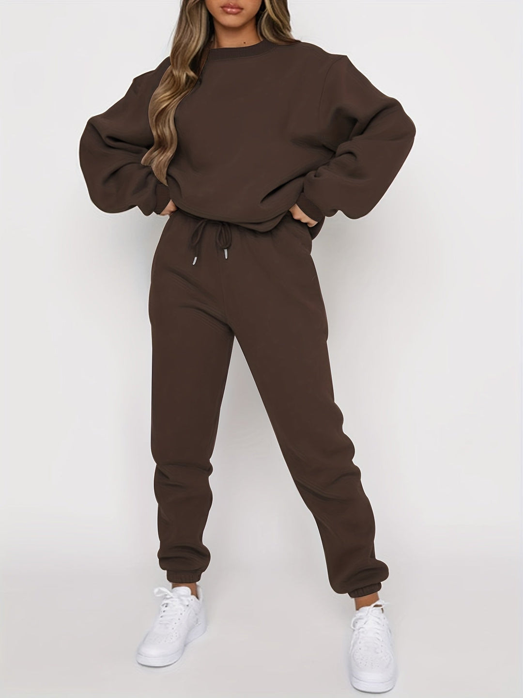 Unisex Two-Piece Tracksuit Oversized Comfortable Urban Style - BritishMode
