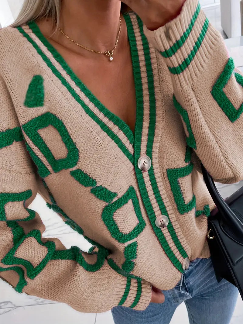 Womens Open Front V-Neck Sweater Cardigan