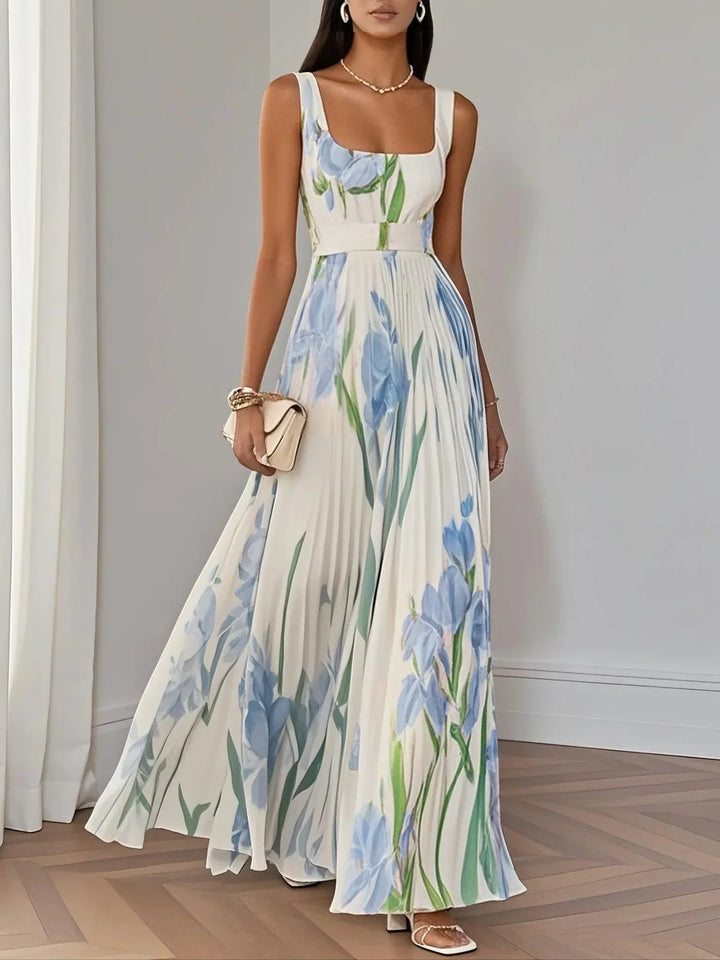Womens Boho A-Line Dress Floral Flowing