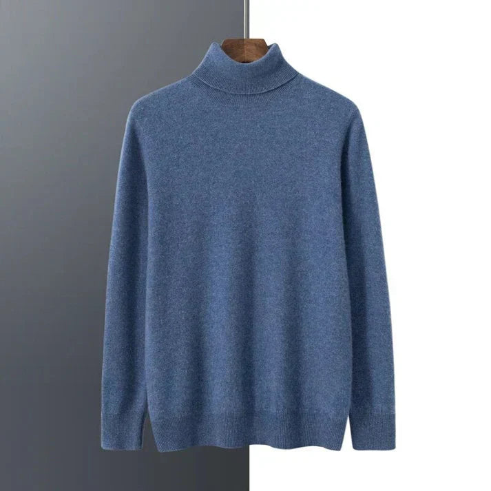 Mens Cashmere Turtleneck Sweater Classic Fit