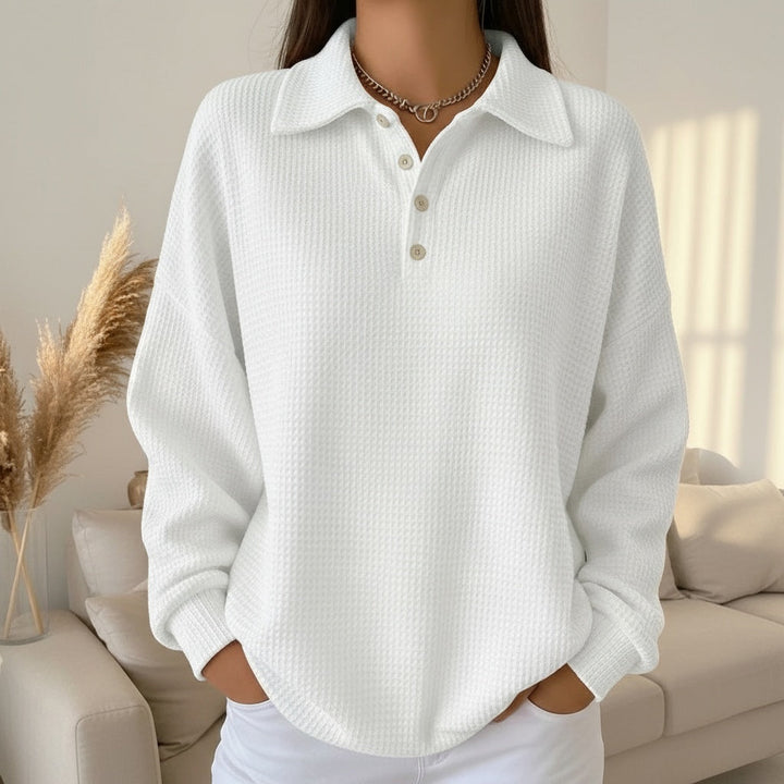 Mens Polo Sweater Soft Knit Fabric