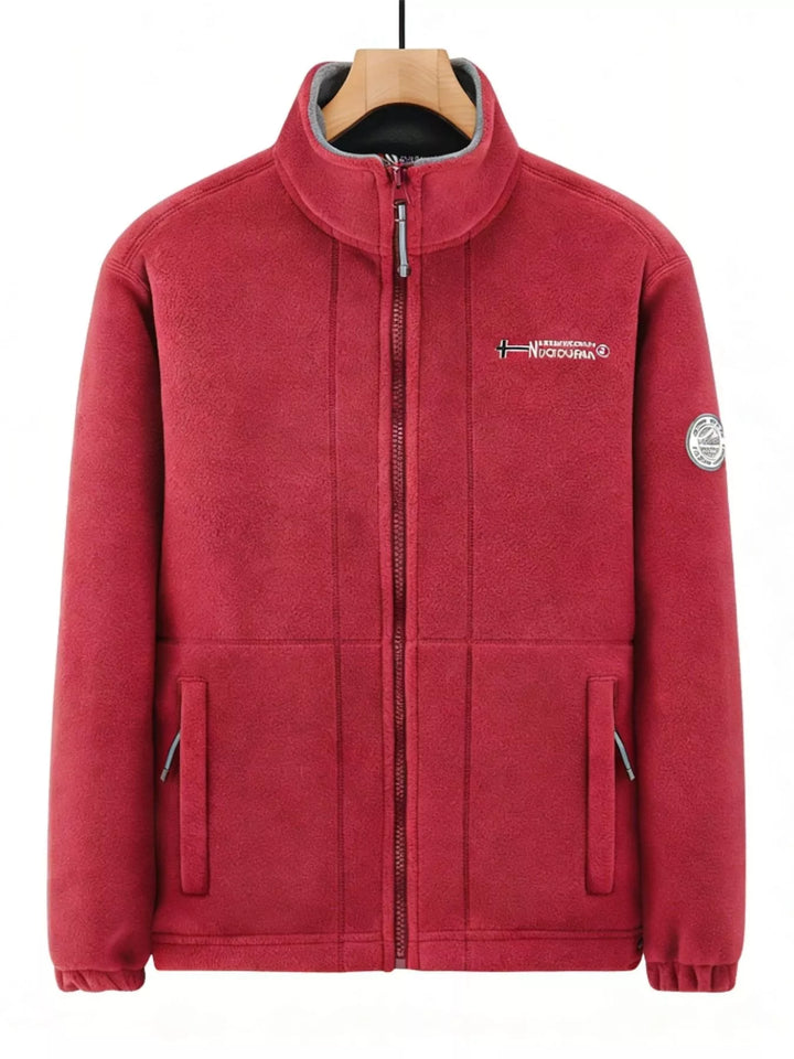 Mens Fleece Zip-Up Jacket Big and Tall Fit - BritishMode
