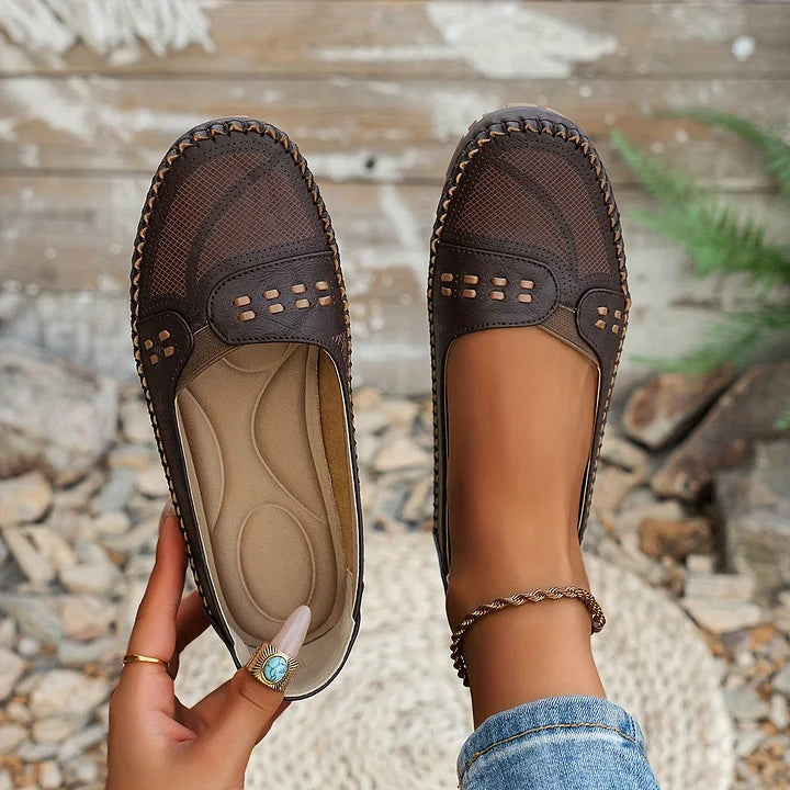 Womens Orthopedic Loafers with Cushioned Insole Slip-On