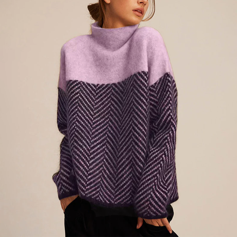 Womens Turtleneck Sweater Knit