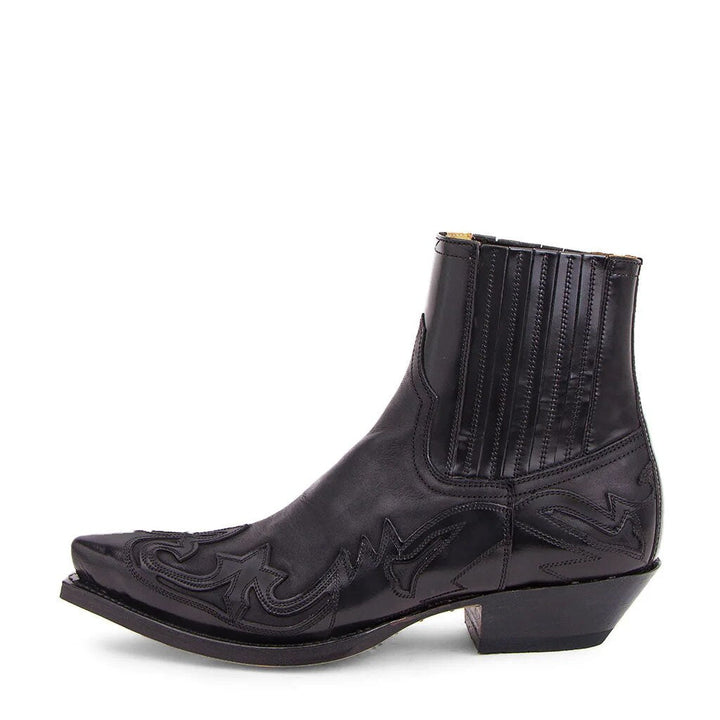 Mens Leather Cowboy Boots Classic Fit - BritishMode