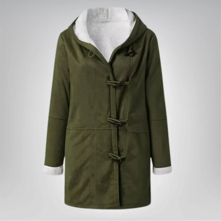 Womens Fleece Jacket with Hood and Pockets