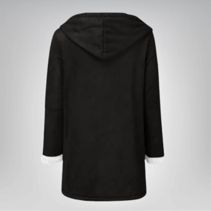 Womens Fleece Jacket with Hood and Pockets