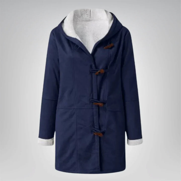 Womens Fleece Jacket with Hood and Pockets