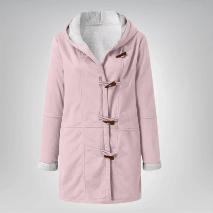 Womens Fleece Jacket with Hood and Pockets