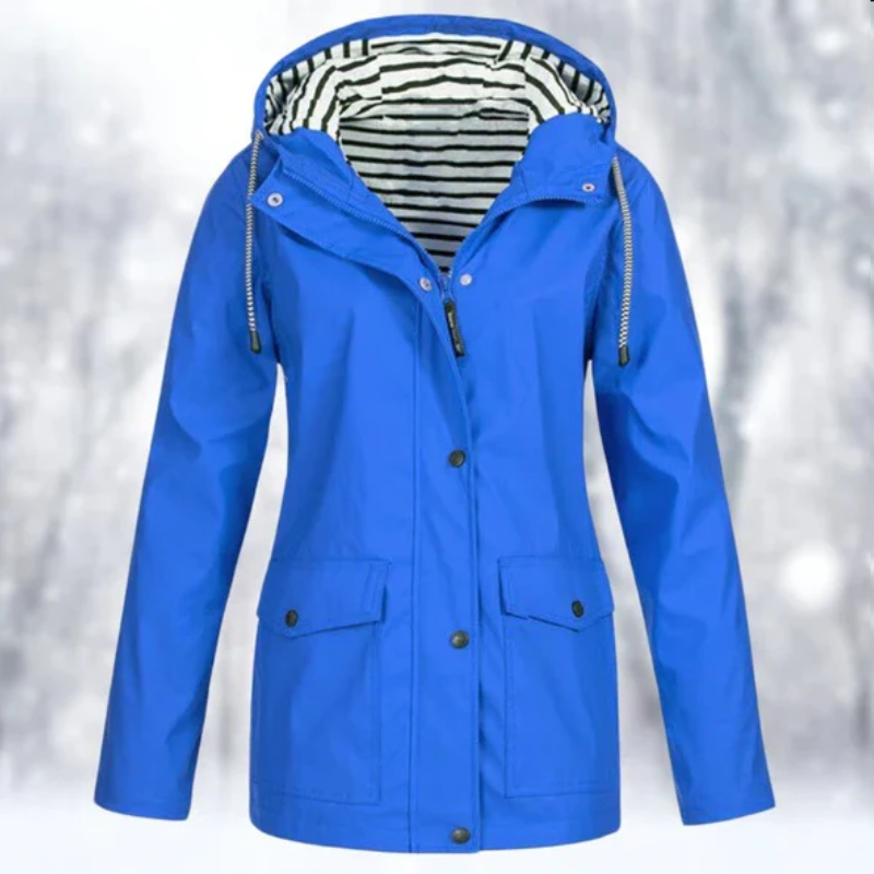 Womens Mid-Length Coat with Hood