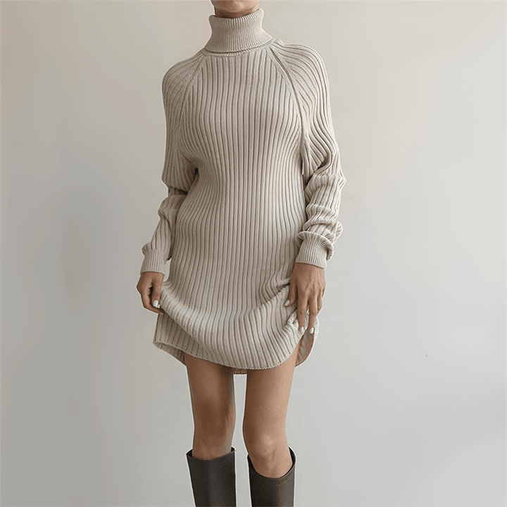 Womens Sweater Dress Knit Long Sleeve Winter