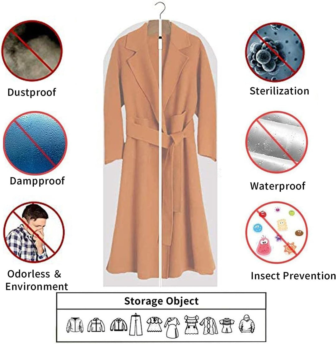 Garment Storage Bags Peva Dustproof Clothes Protectors Pack
