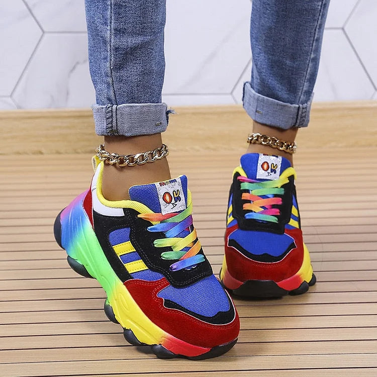 Womens Orthopedic Trainers Lace-Up Supportive Design - BritishMode