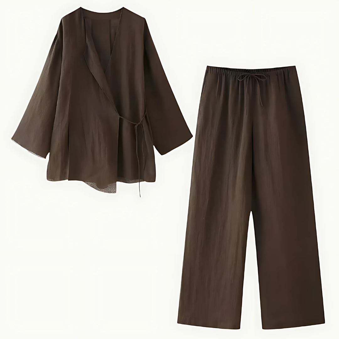Womens Pajama Set Cotton Relaxed Fit