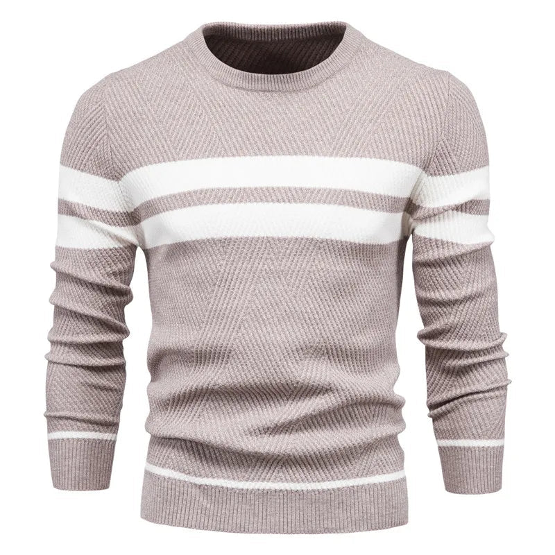 Mens Chunky Knit Sweater Classic Fit