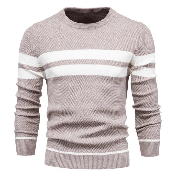 Mens Chunky Knit Sweater Classic Fit