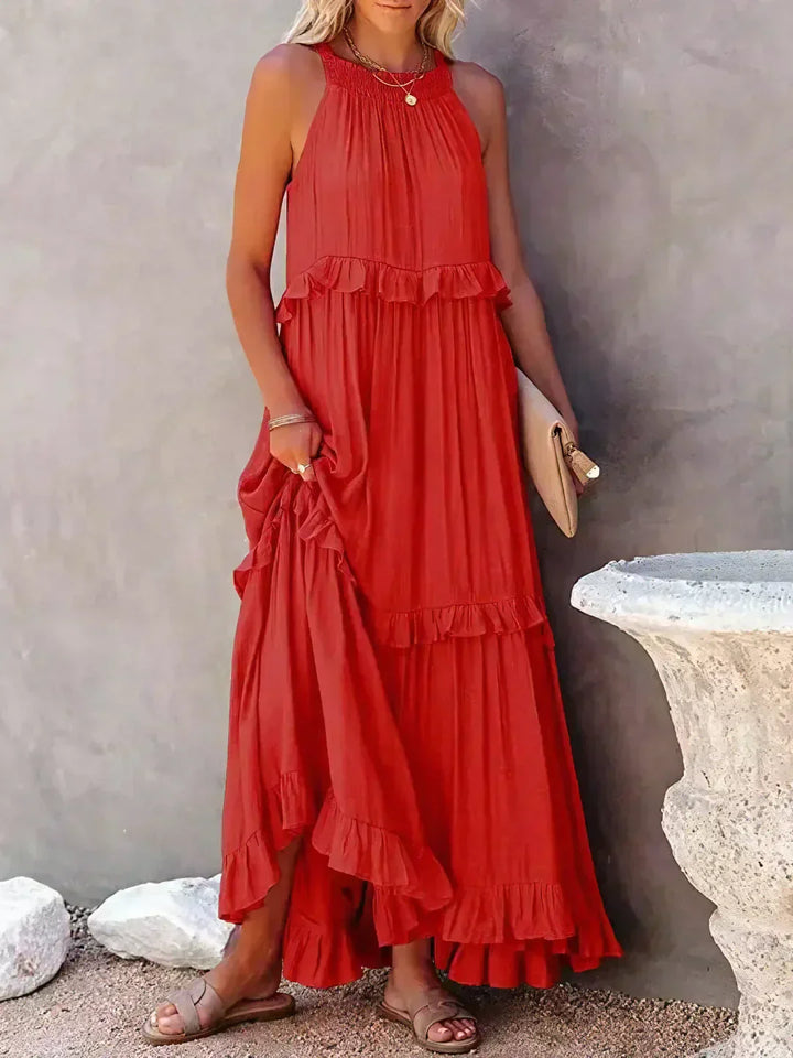 Womens Floral Dress Chic Fit