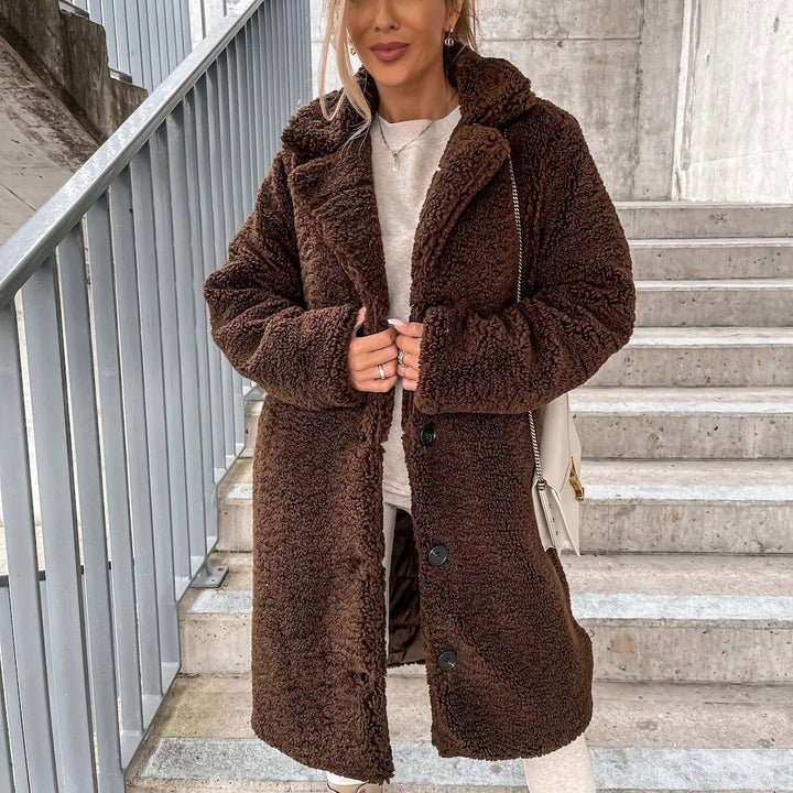 Womens Teddy Jacket Cozy Warm Fit