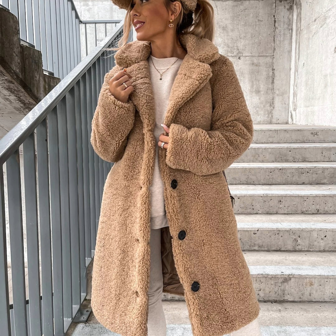 Womens Teddy Jacket Cozy Warm Fit - BritishMode