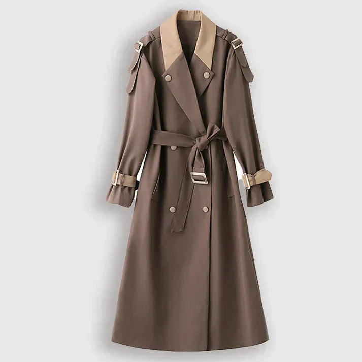Womens Long Trench Coat Classic Fit - BritishMode