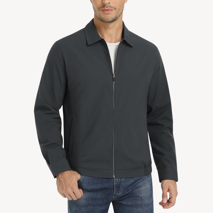 Mens Bomber Jacket Full Zip with Pockets